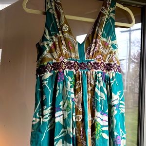 Nicole Miller Silk AMAZING Pattern Dress! Semi-Formal Summer Spring size 0